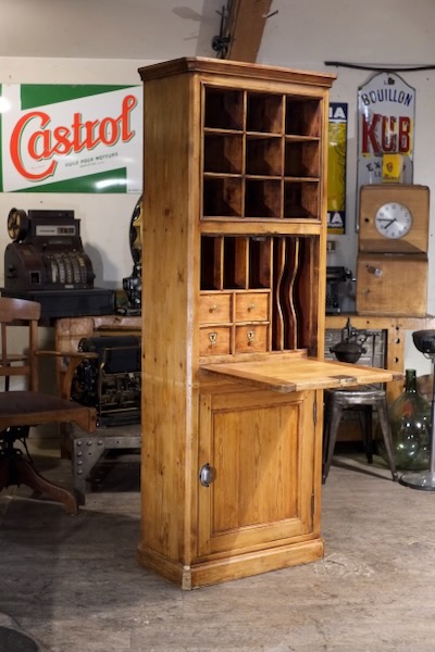 meuble de metier ancien secretaire etroit de bureau